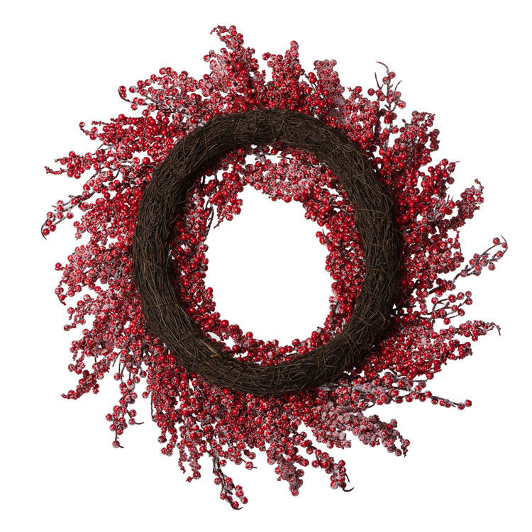 Frosted Ilex Berry Wreath Set/2