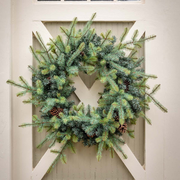 Blue Spruce Wreath with LED Lights Extra-Large