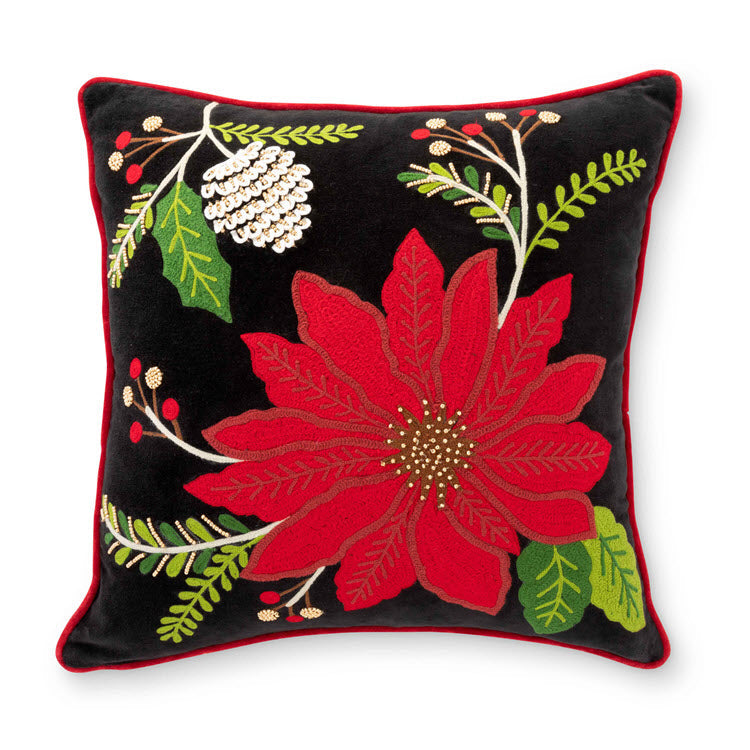 Poinsettia Pillow