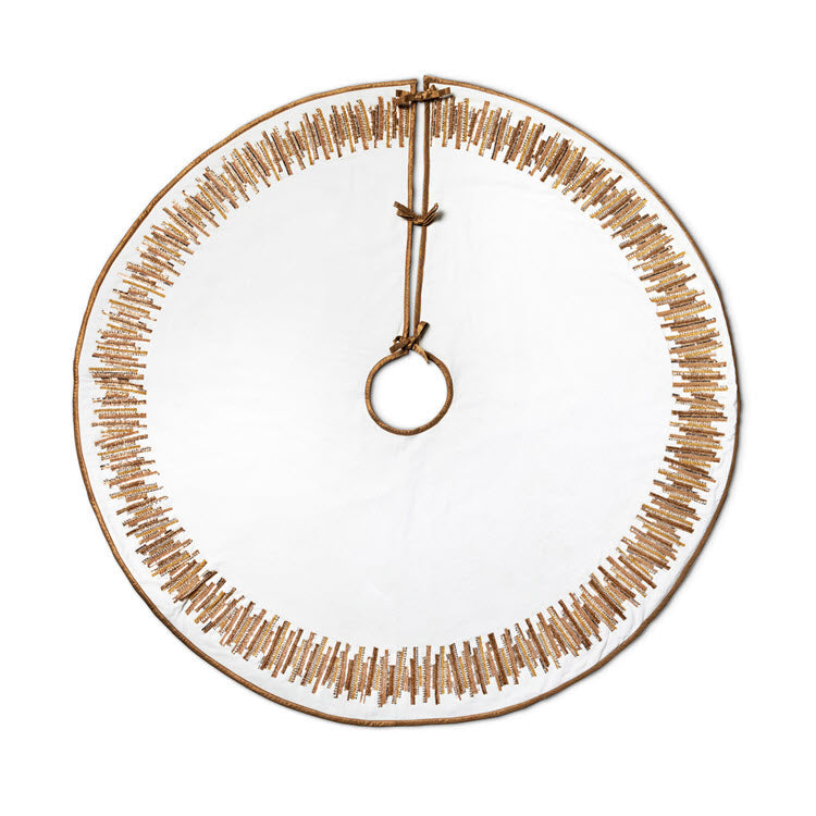 Golden Splendor Velvet Tree Skirt