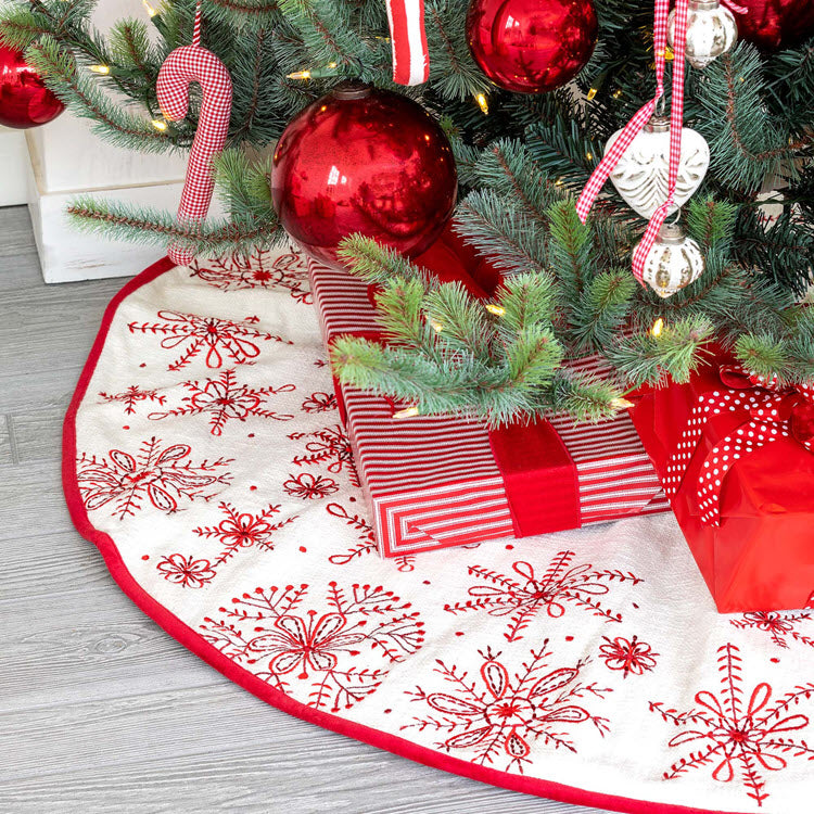 Embroidered tree hotsell skirt