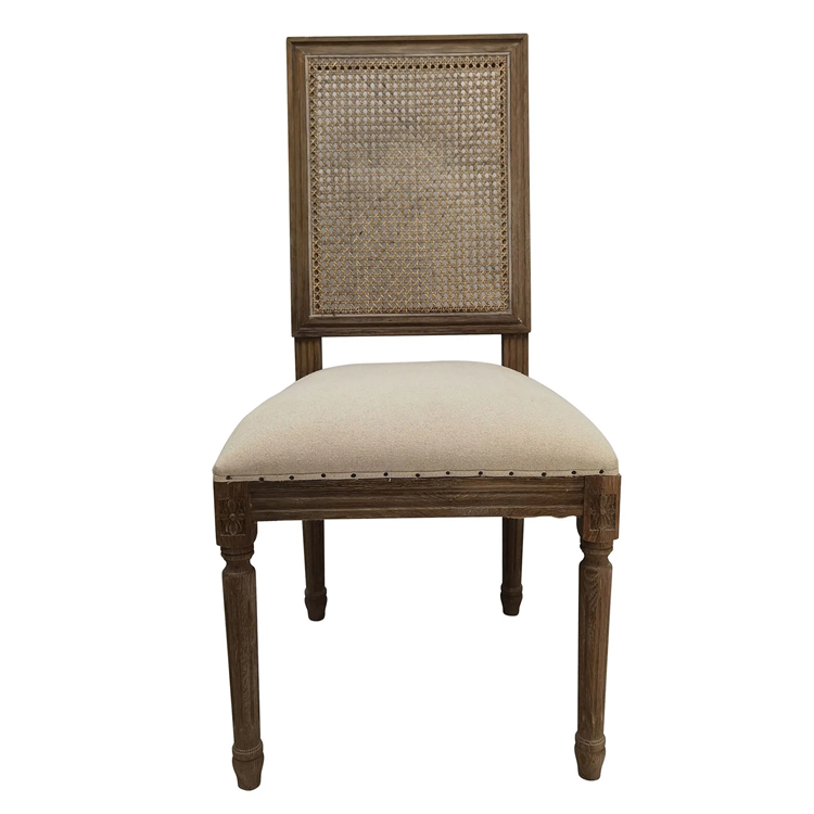 Country Club Cane Back Dining Chairs Set/2