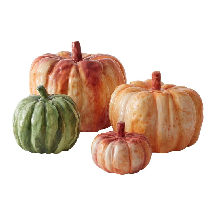 Ceramic Pumpkins (Four Sizes)