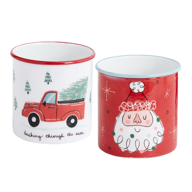 Sprightly Christmas Pots